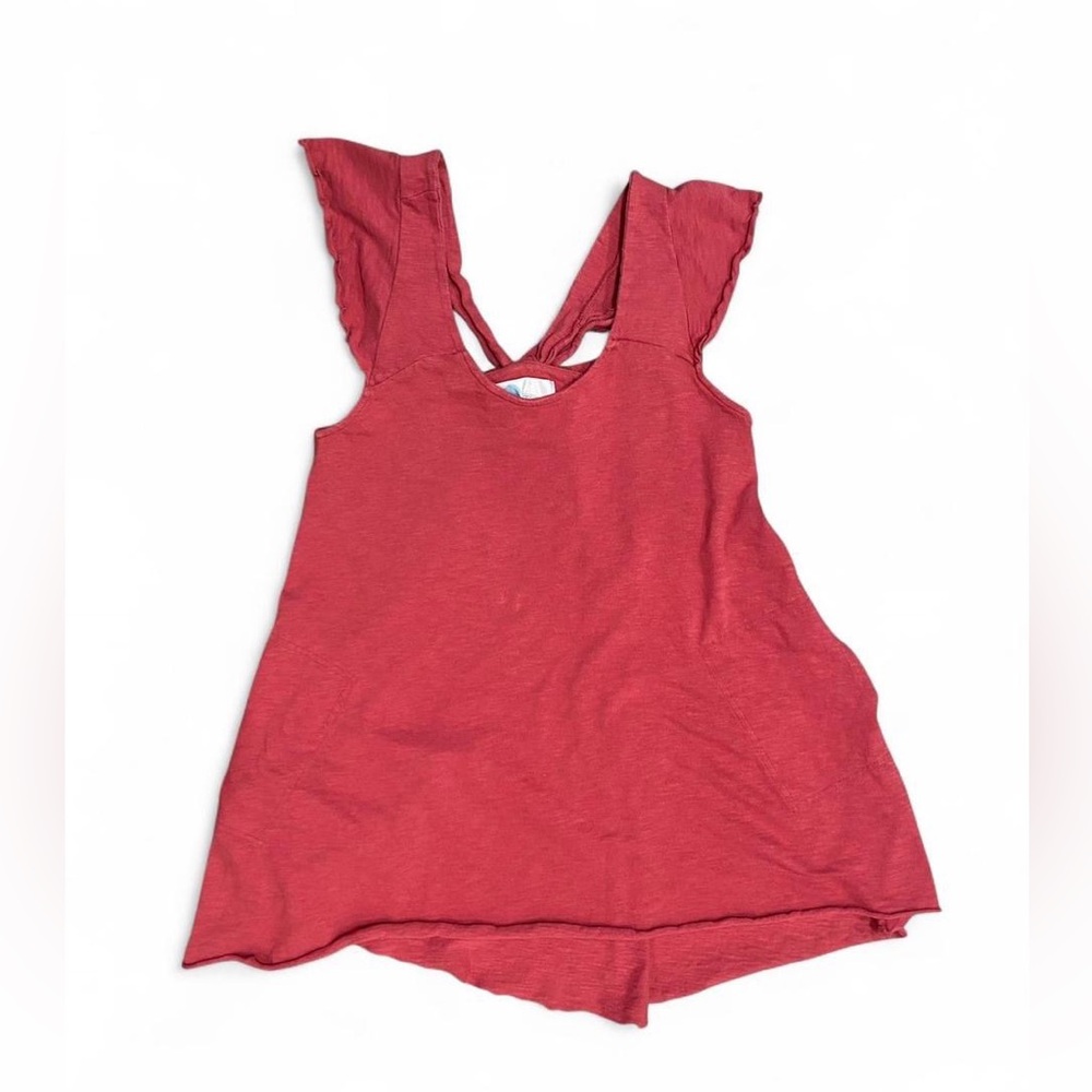 🏝️ Free People Beach cotton tie shoulder cover up dress with pockets. Size small